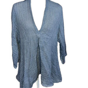 NWT Cobblestone Living Linen Cotton Blend Made in Italy OS